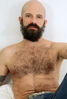 bald hairy gay porn star