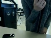 Brunette caugh in public class room 11/16