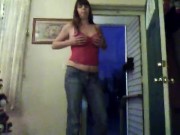 Stripping in Front Door for Santa 2/16