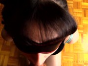 Messy Deepthroat Bondage Blowjob 12/16