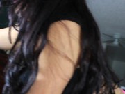 Daisy Dabs giving a blowjob, friend calls and she keeps going while smoking 10/16