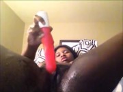 Ebony Beauty Plays With Her Tight Pussy 16/16