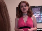 Redheaded amateur, Jade Houston is in the clutches of the sex crazed, Marie 2/16