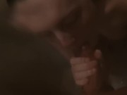 hot girl giving blowjob whilst having a shower. 12/16