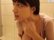 Amateur Asian School Girl Livecam Squirt in School Toilet 14/16