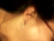 tiny milf swallows huge cock 16/16