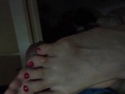 Japanese GF Toe Griped The Tip Footjob 2/16