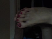 Japanese GF Toe Griped The Tip Footjob 8/16