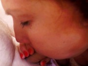 Amateur russian girl fire fox show her boobs, pussy and then sucking cock 16/16