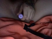 Playing With My Vibrator While My Parents Are Home Makes Me Squirt ;) 2/16