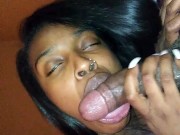 Gf gives sloppy deepthroat and swallows 10/16