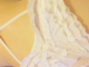 Naughty girl in lingerie sucks and fucks hard and squirts- big cumshot 6/16