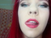 VERY sexy redhead's large open throat } Giantess Vore { Huge Mouth POV 8/16