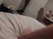 Amateur records herself squirting on monster 12