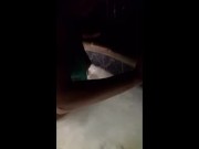 Petite brunette masterbates in public hot tub 2/16