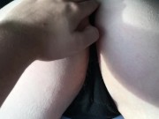 Teen girl rubs herself bent over 1/16