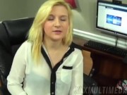 Fifi Fox - Deepthroating her boss's cock and swallowing his load POV 1/16
