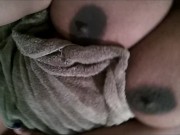 Big Tits takes a shower, plays after 7/16