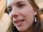 Gorgeous Girl Laughs, Drinks, Teases, Belches 13/16