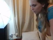 Gorgeous Girl Laughs, Drinks, Teases, Belches 5/16