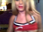 cheerleader stripping and playing for you!!!! xoxo 7/16