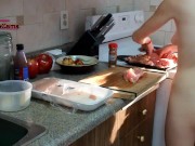 Naked Red Head Cooks Delicious Chicken 12/16