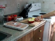 Naked Red Head Cooks Delicious Chicken 2/16