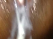 Creamy Ebony Lesbian squirt!!! 12/16