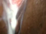 Creamy Ebony Lesbian squirt!!! 7/16