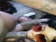 Gave her pipe with her lingerie on 14/16