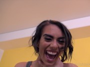 Janice Griffith Fucks Her Roommate Huge Cock and gets Caught 13/16