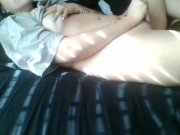 Tattooed teen early morning vide session 6/16