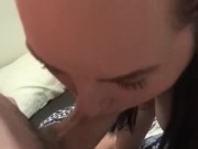 Teen girlfriend gives blowjob then gets fucked from behind! 5/16