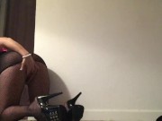 Fishnets and Stripper Heels Sexy Tease Feet POV 6/16