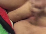 Showing a hair brush an rubbing my clit 13/16