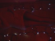 masturbating on the floor on Chistmas