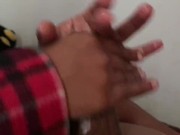 Power in hands. Ex girlfriend handjob cum shot 8/16