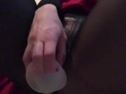 Fucking myself in stockings 15/16