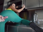 Hot Yoga Pants Tease and cumshot 13/16