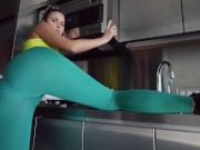 Hot Yoga Pants Tease and cumshot 14/16