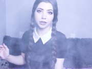 Wednesday Addams blowjob dildo fuck facial - lilcanadiangirl 1/16