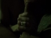 Long amateur blowjob ends with a ride on big cock 2/16