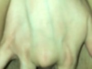 Amateur whitgirl soaking office chair solo 15/16