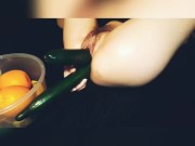 Practicing for Daddy and his Friends with Cucumbers! 14/16