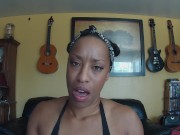 Ebony milf dirty talk and foot play 9/16