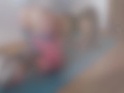 Petite teen is fucked in yoga pants - POV - amateur couple Lady WOW 8/16