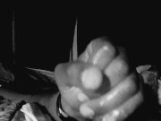 Male stripper masturbation strokes rock hard 7in plus cock 10/16