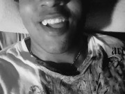 Male stripper masturbation strokes rock hard 7in plus cock 11/16