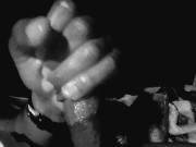 Male stripper masturbation strokes rock hard 7in plus cock 6/16