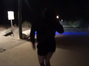 Night Exhib Walk in front of sea 10/16